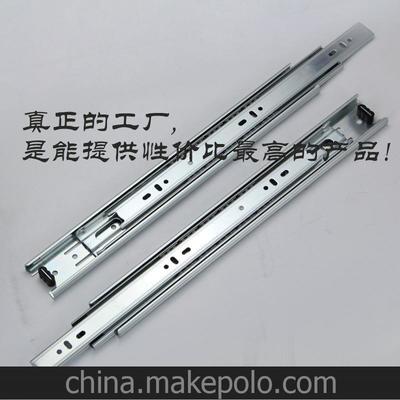 揭陽廠家小量批發4515冷軋鋼電泳三節櫥柜滑軌 超靜音滾珠導軌全方位解析